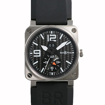 BELL＆ROSS ベル&ロス スーパーコピー BR03-51-T GMT メンズ チタン カーボン ブラック